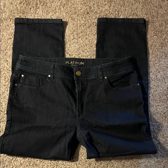 Chico's Denim - Chico's Black Wash Denim Jeans size 8 inseam 25 new